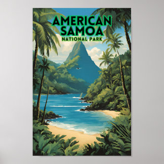 Póster Viajes al Parque Nacional de Samoa Americana