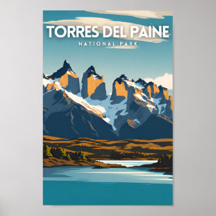 Póster Viajes al Parque Nacional Torres Del Paine