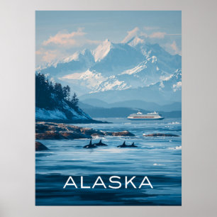 Póster Viajes de Alaska