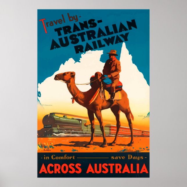 Póster Viajes de Australia (Frente)
