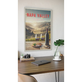 Póster Viajes de bodega de Napa Valley California