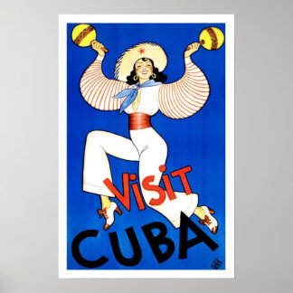 Póster Viajes de cosecha, Cuba