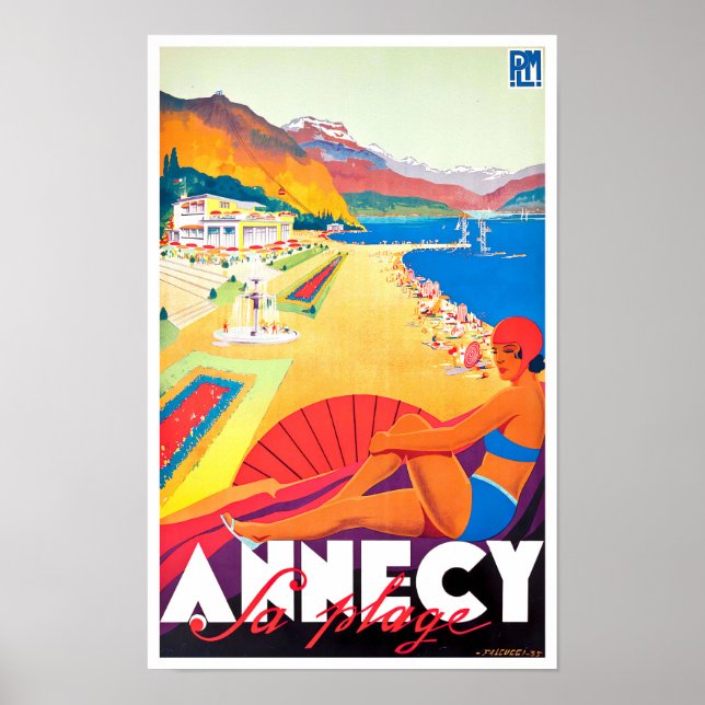 Póster Viajes de cosecha de Annecy France (Frente)