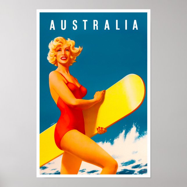 Póster Viajes de cosecha de Australia (Frente)