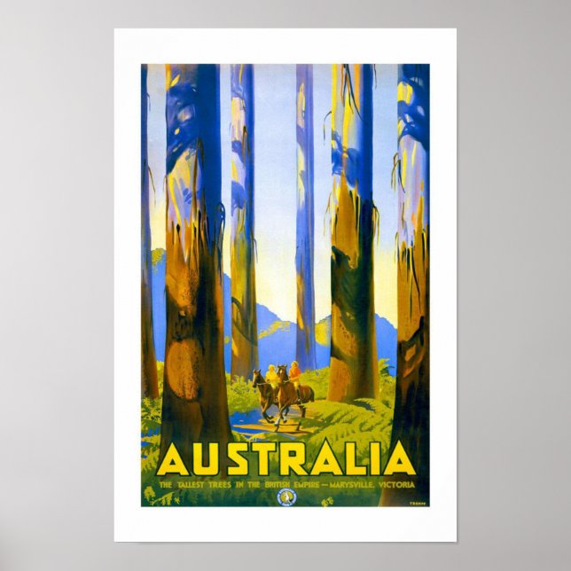 Póster Viajes de cosecha de Australia (Frente)