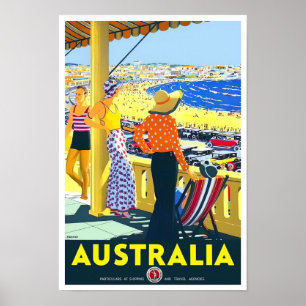 Póster Viajes de cosecha de Australia