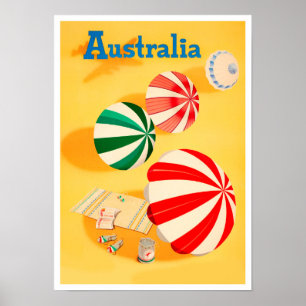 Póster Viajes de cosecha de Australia