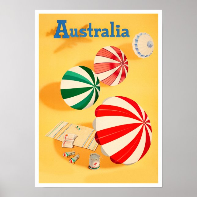 Póster Viajes de cosecha de Australia (Frente)