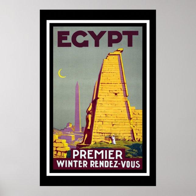 Póster Viajes de cosecha de Egipto (Frente)