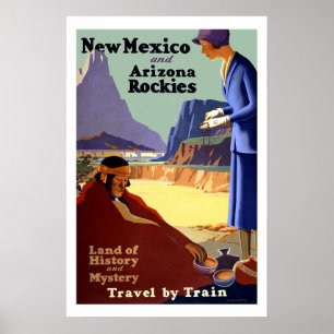 Póster Viajes de cosecha de Nueva México