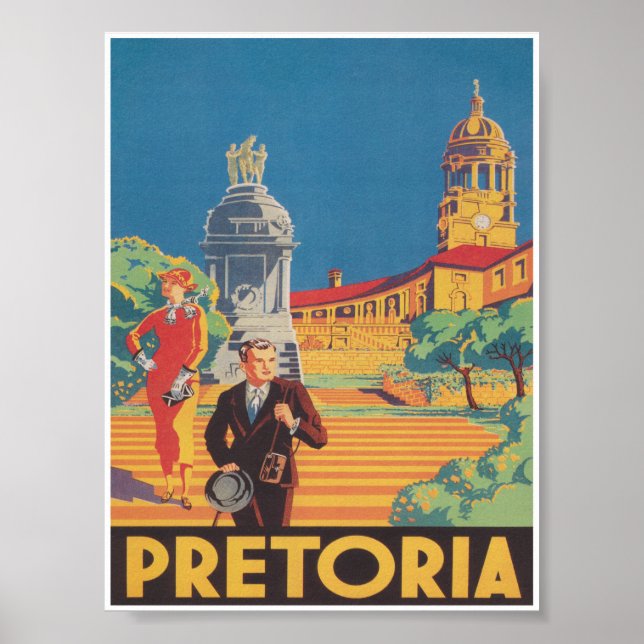 Póster Viajes de cosecha en Sudáfrica en Pretoria (Frente)