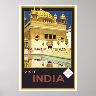 Póster Viajes de cosecha, India