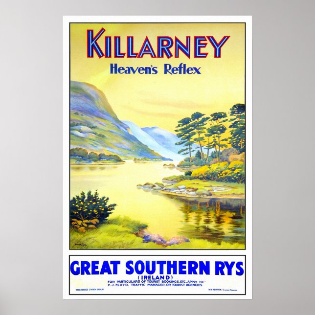 Póster Viajes de cosecha,Killarney (Frente)