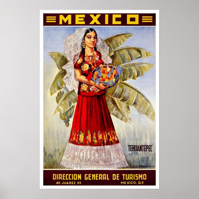 Póster Viajes de cosecha, México (Frente)