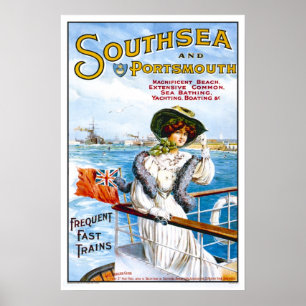Póster Viajes de cosecha,Southsea