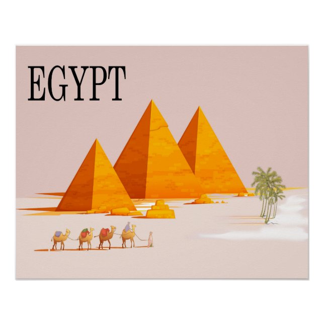 Póster Viajes de Egipto (Anverso)