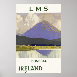 Póster Viajes de época Donegal Irlanda