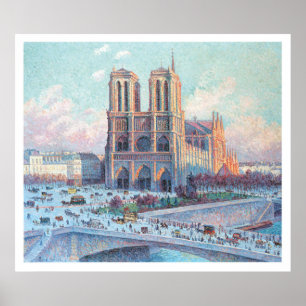 Póster Viajes de época Notre Dame de París
