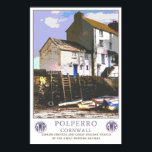 Póster Viajes de época, Polperro.<br><div class="desc">Poster de viajes de época para Polperro,  Cornwall.</div>