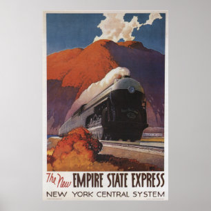 Póster Viajes de época - Tren Empire State Express