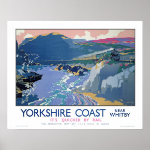 Póster Viajes de época, Whitby, Yorkshire