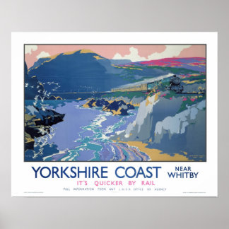 Póster Viajes de época, Whitby, Yorkshire