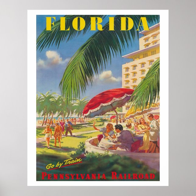 Póster Viajes de Florida (Frente)