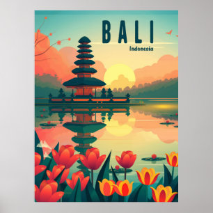 Póster Viajes de Indonesia en Bali