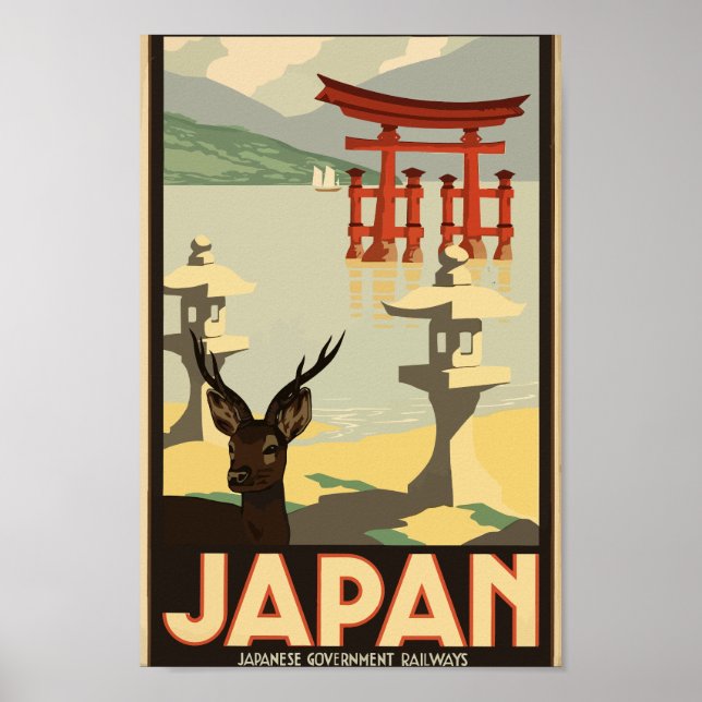 Póster Viajes de Japón (Frente)