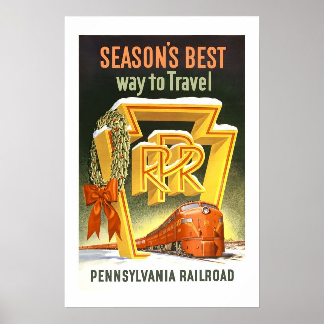 Póster Viajes de la Vintage de Pennsylvania (Frente)