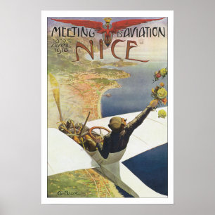 Póster Viajes de moda Nice Francia