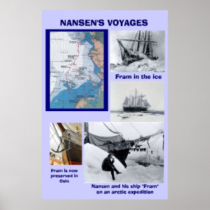 Póster Viajes de Nansen, Fram