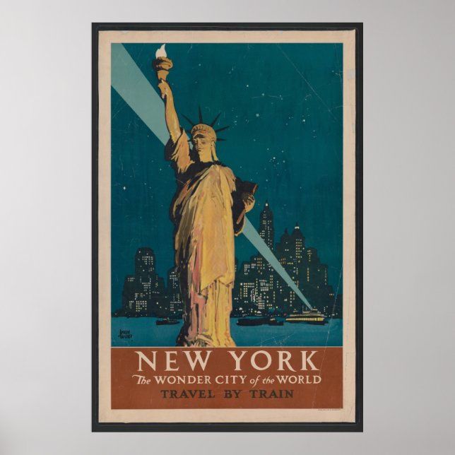 Póster Viajes de Nueva York (Frente)