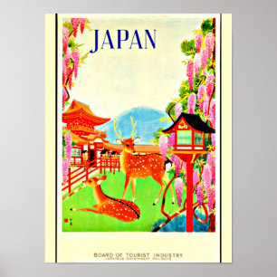 Póster Viajes de poster-Vintage Art-Japón 6