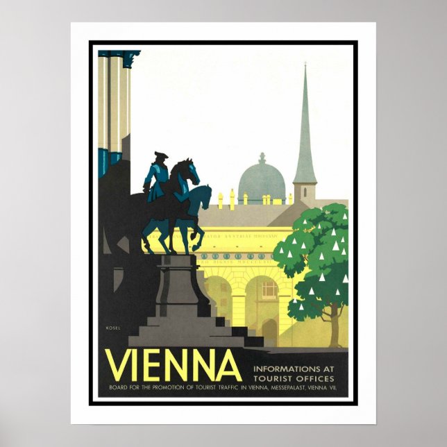 Póster Viajes de Viena (Frente)