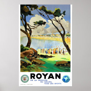 Póster Viajes de vintage - Royan - Francia Poster