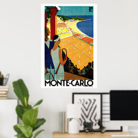 Viajes de vintage, tenis, deportes, Monte Carlo Mo