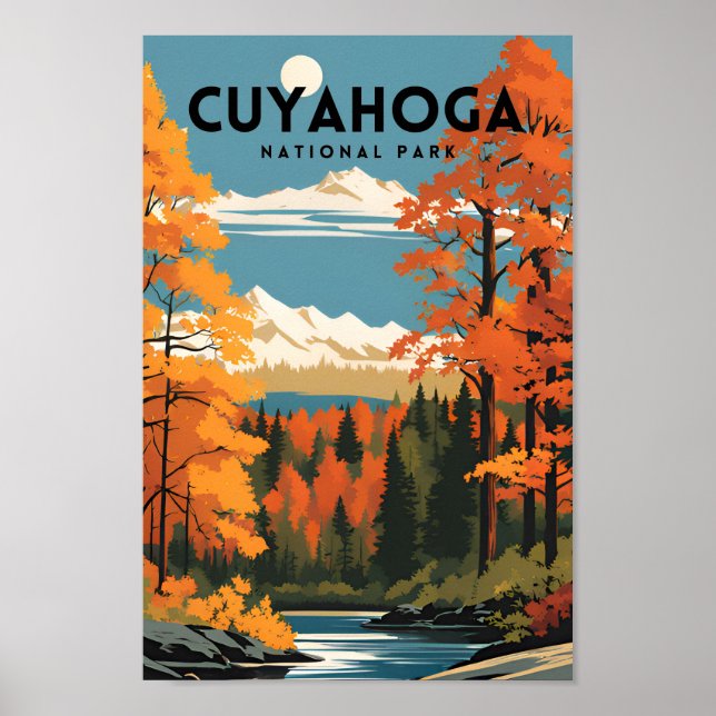 Póster Viajes del Parque Nacional de Cuyahoga (Frente)