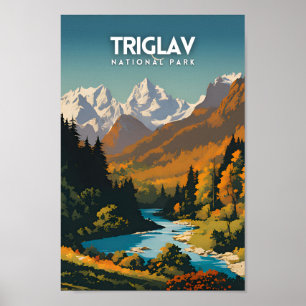 Póster Viajes del Parque Nacional Triglav