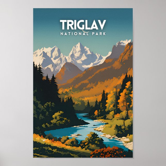 Póster Viajes del Parque Nacional Triglav (Frente)