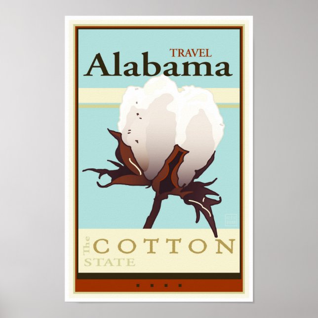 Póster Viajes en Alabama (Frente)