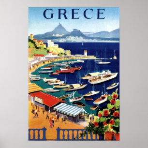 Póster Viajes en Atenas Grecia