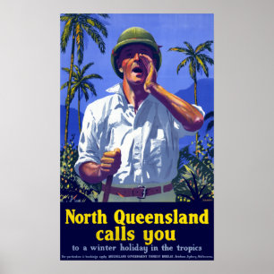 Póster Viajes en el norte de Queensland Australia