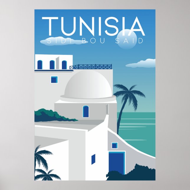 Póster Viajes en Túnez (Frente)
