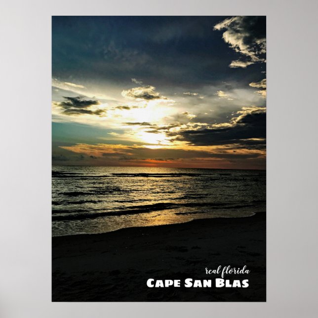 Póster Viajes | Florida Cape San Blas Sunset (Frente)