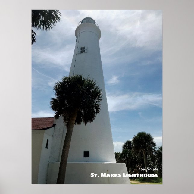 Póster Viajes | Florida - Faro de St. Marks (Frente)