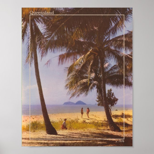 Póster Viajes fotográficos de Australia de los años 70 (Frente)