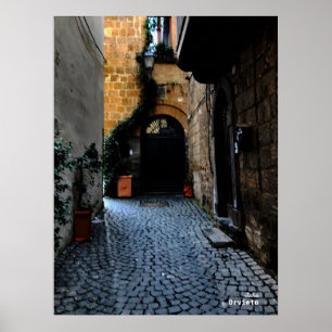 Póster Viajes Italia - Calle Orvieto