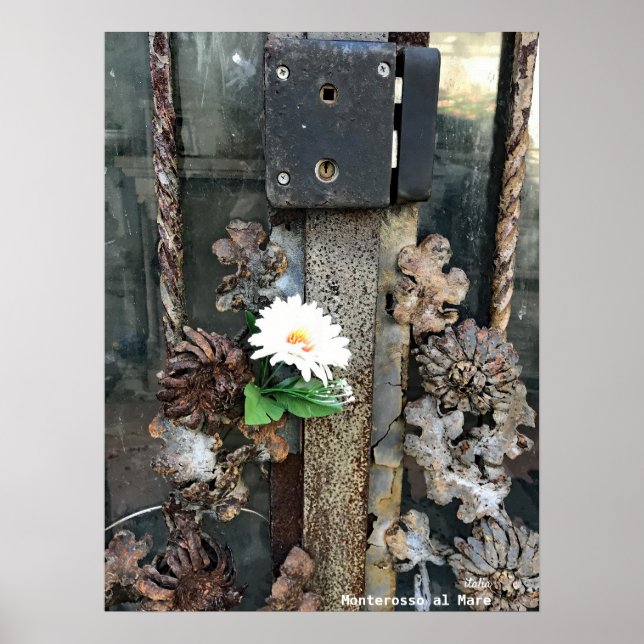 Póster Viajes | Italia - Cerradura antigua de Monterosso  (Frente)