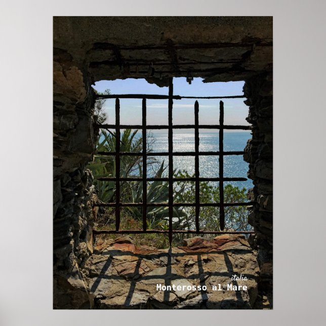 Póster Viajes | Italia - Monterosso al Mare, mar de Ligur (Frente)
